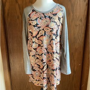 COPY - LuLaRoe Randy Tunic 3/4 sleeve Tee
